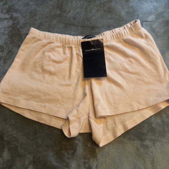 Brandy Melville pink striped shorts - Picture 1 of 1